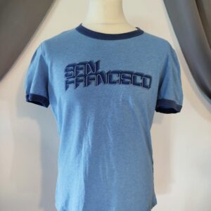 T shirt bleu "Sandro"
