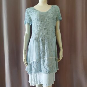 Robe bohème bleu ciel "elisa cavaletti