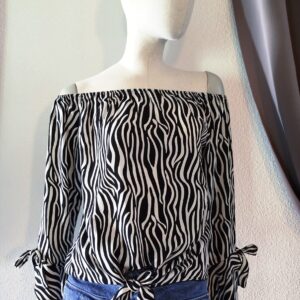 Blouse épaules dénudées "Paris et moi"