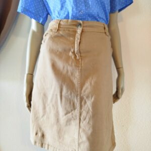 Jupe en jean beige "LLDR"
