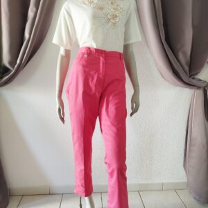 Pantalon fushia "Anne Weyburn"