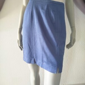 Jupe courte droite bleue