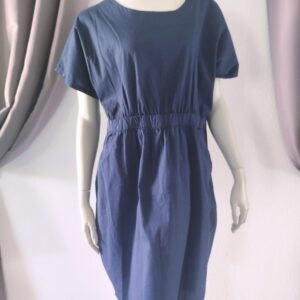 Robe manches courtes bleue marine