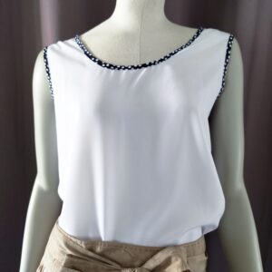 Débardeur vintage blanc