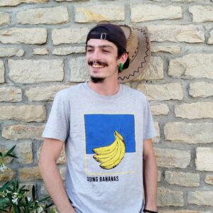 T shirt gris bananas "Celio" taille M