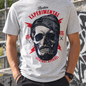 T shirt tête de mort "Deeluxe" taille 38