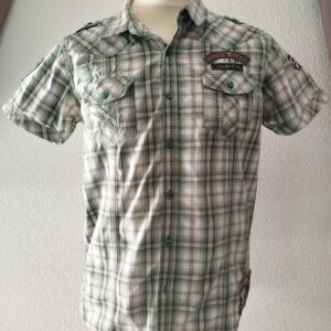 Chemise manches courtes à carreaux "Kaporal"