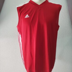 Débardeur basketteur rouge "Adidas"