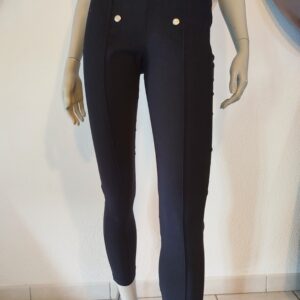 Pantalon stretch noir taille haute "Kiabi"
