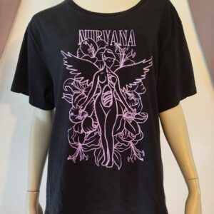 T-shirt noir "Nirvana"
