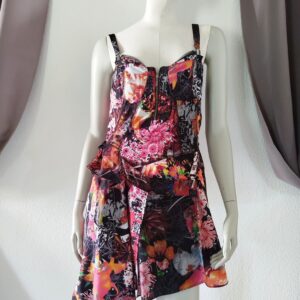 Robe multicolore attaches bretelles "Fille des sables"