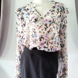 Blouse manches longues multicolore "MsMode"