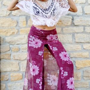 Pantalon été avec voile "Anne Weyburn" taille 40