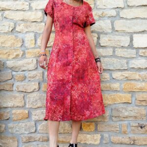 Robe mi longue à fleurs "Garwa" taille M