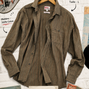 Chemise manches longues rayée "Lee Cooper" taille L